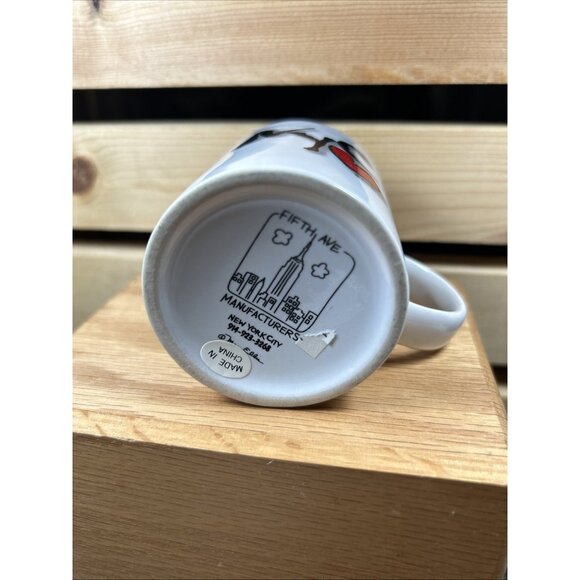 New York City Love NYC Heart Espresso White Ceramic Mug Mary Ellis souvenir Cup - Picture 5 of 7